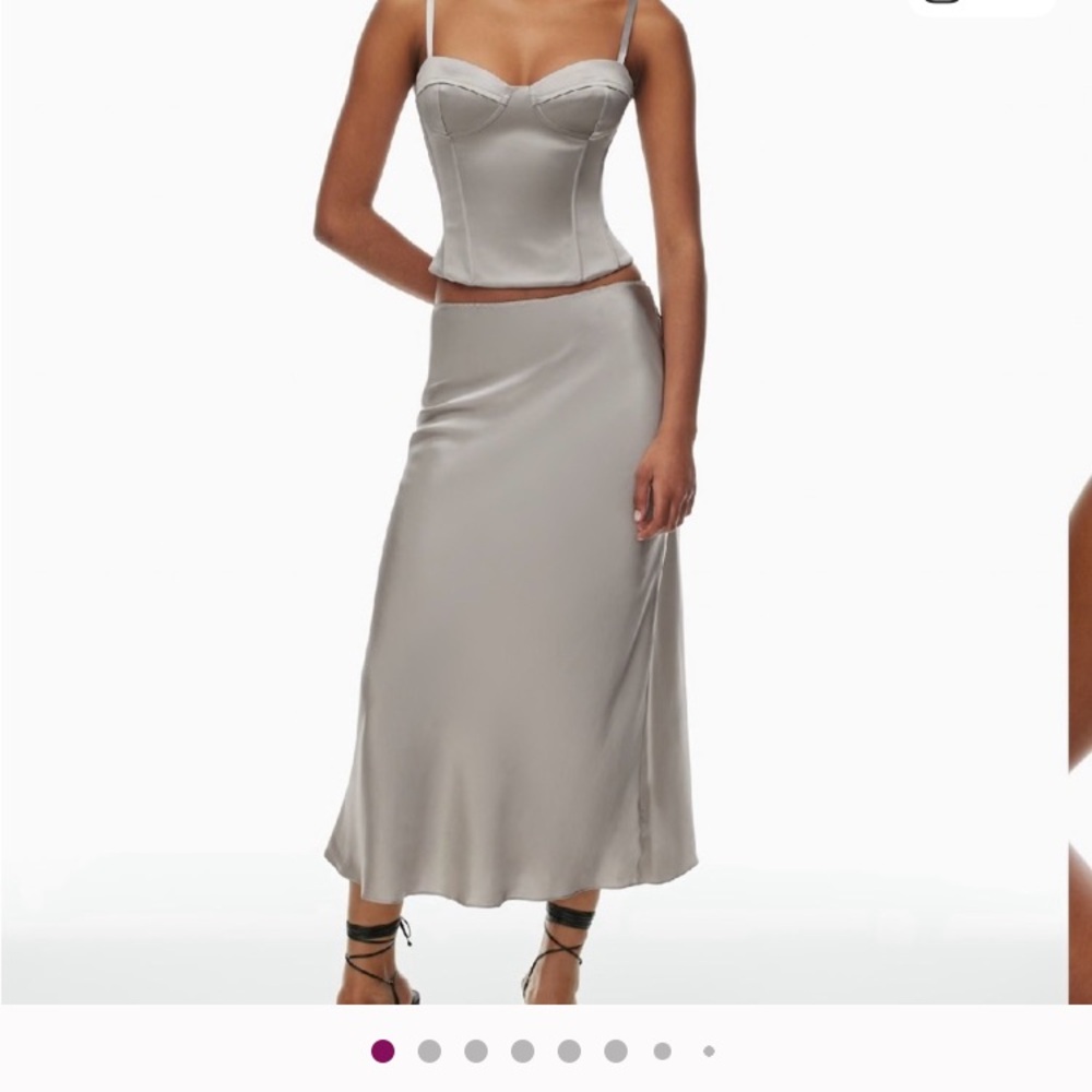 White Satin Corset Top NWT